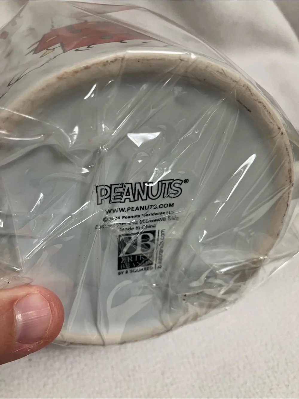 Peanuts white ceramic